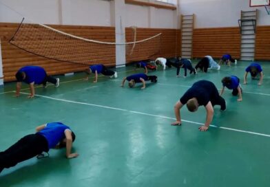 В школе прошла еженедельная акция «Зарядка со звездой»